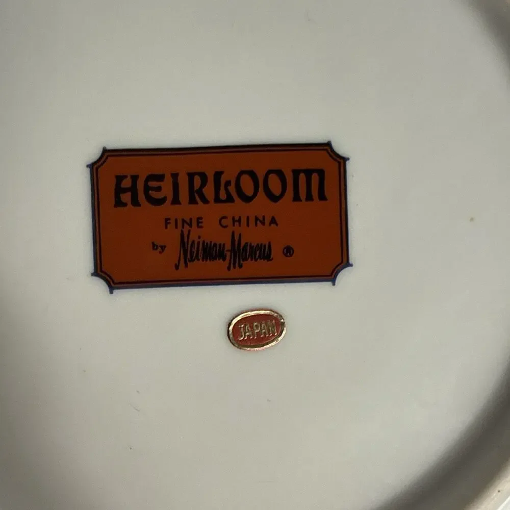 Vintage Heirloom Fine China by Neiman Marcus 7.5” Plates - Made in Japan